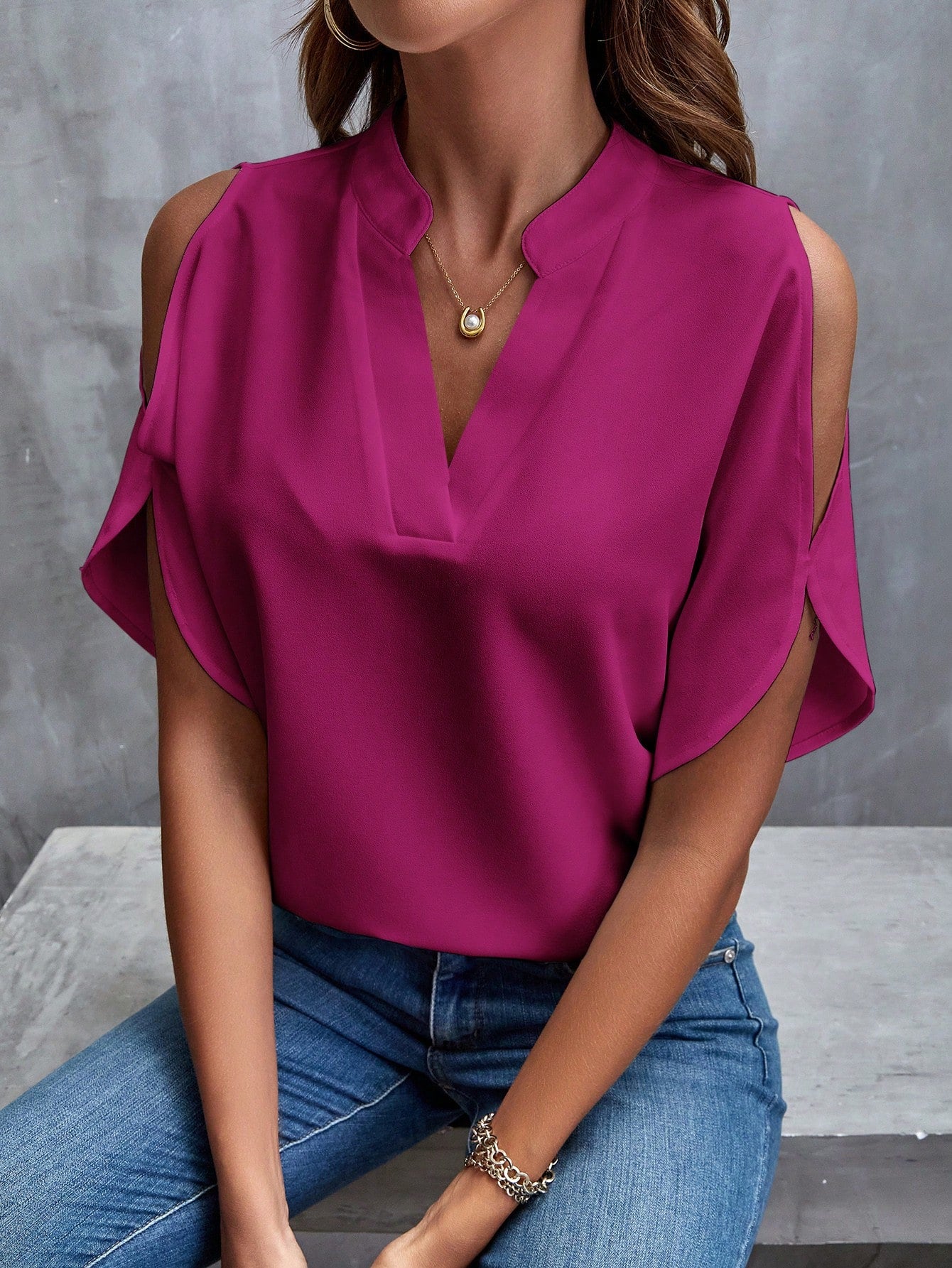 Blusa Classy Detalhe no Ombro